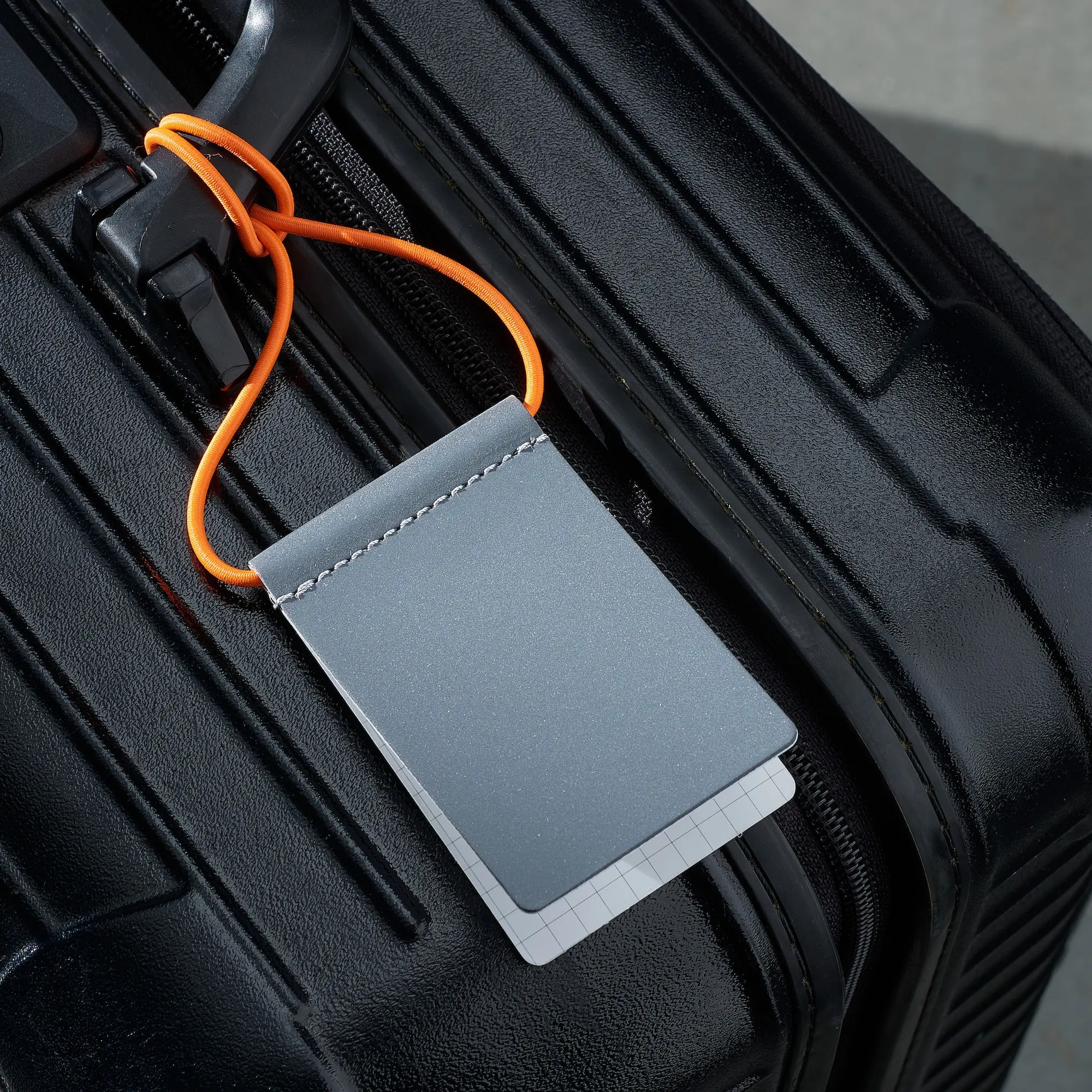 luggage tag reflector writable easy-to-hang neon orange