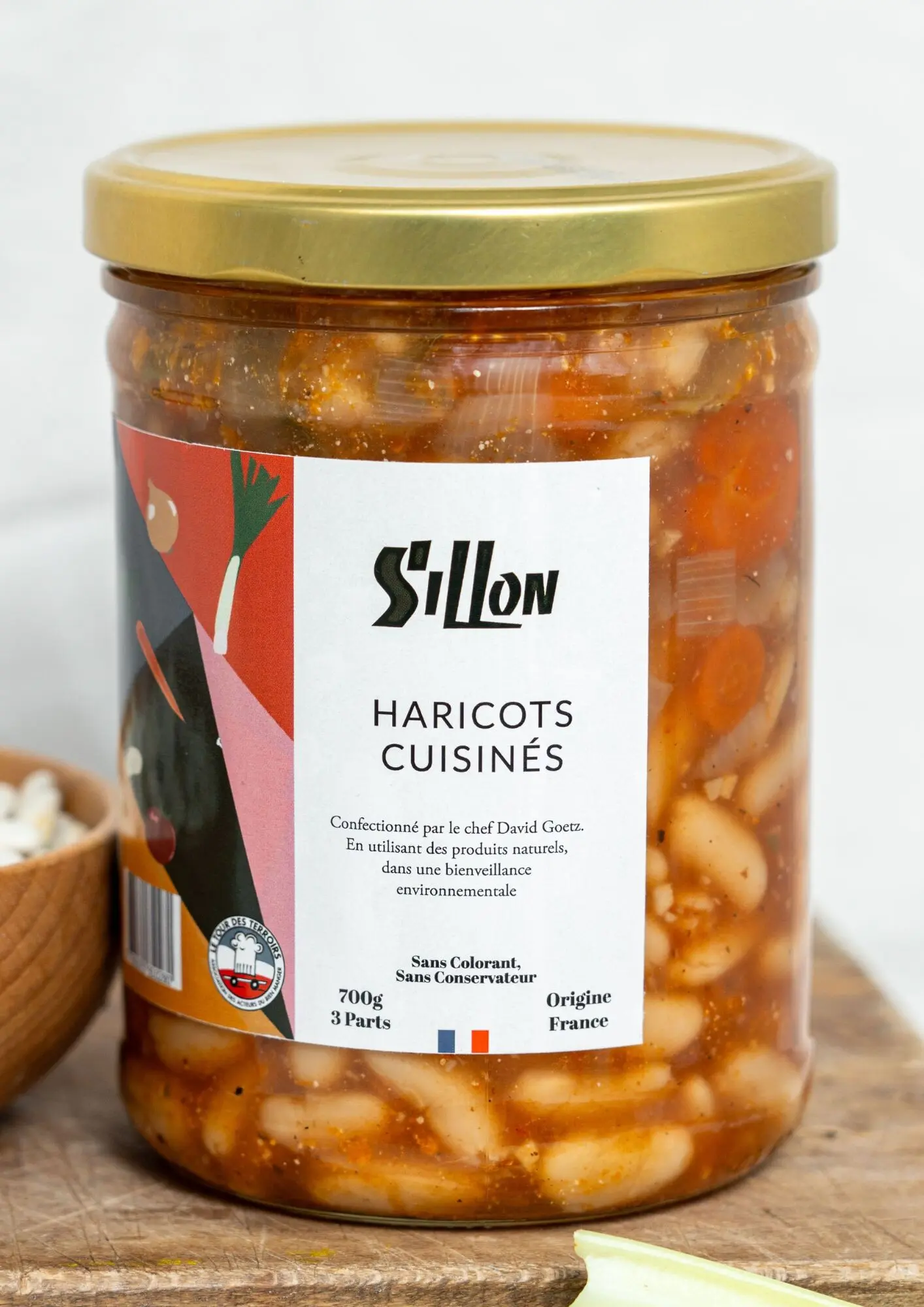 Cooked beans, like a cassoulet - 560g - 2pers