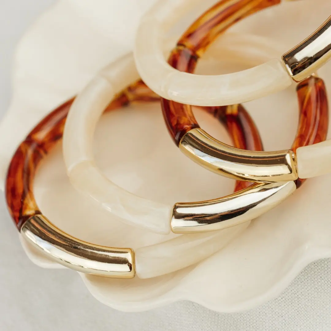 Camel & cream Biarritz bracelet