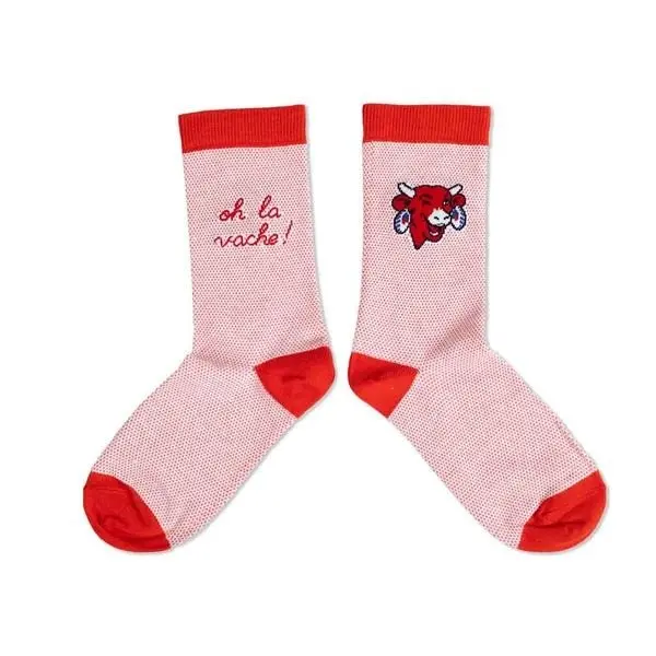 Socks Oh The Cow! Red