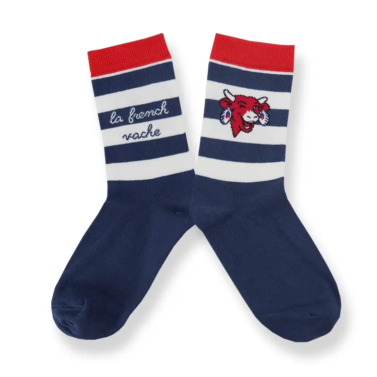 La French Vache Blue Socks