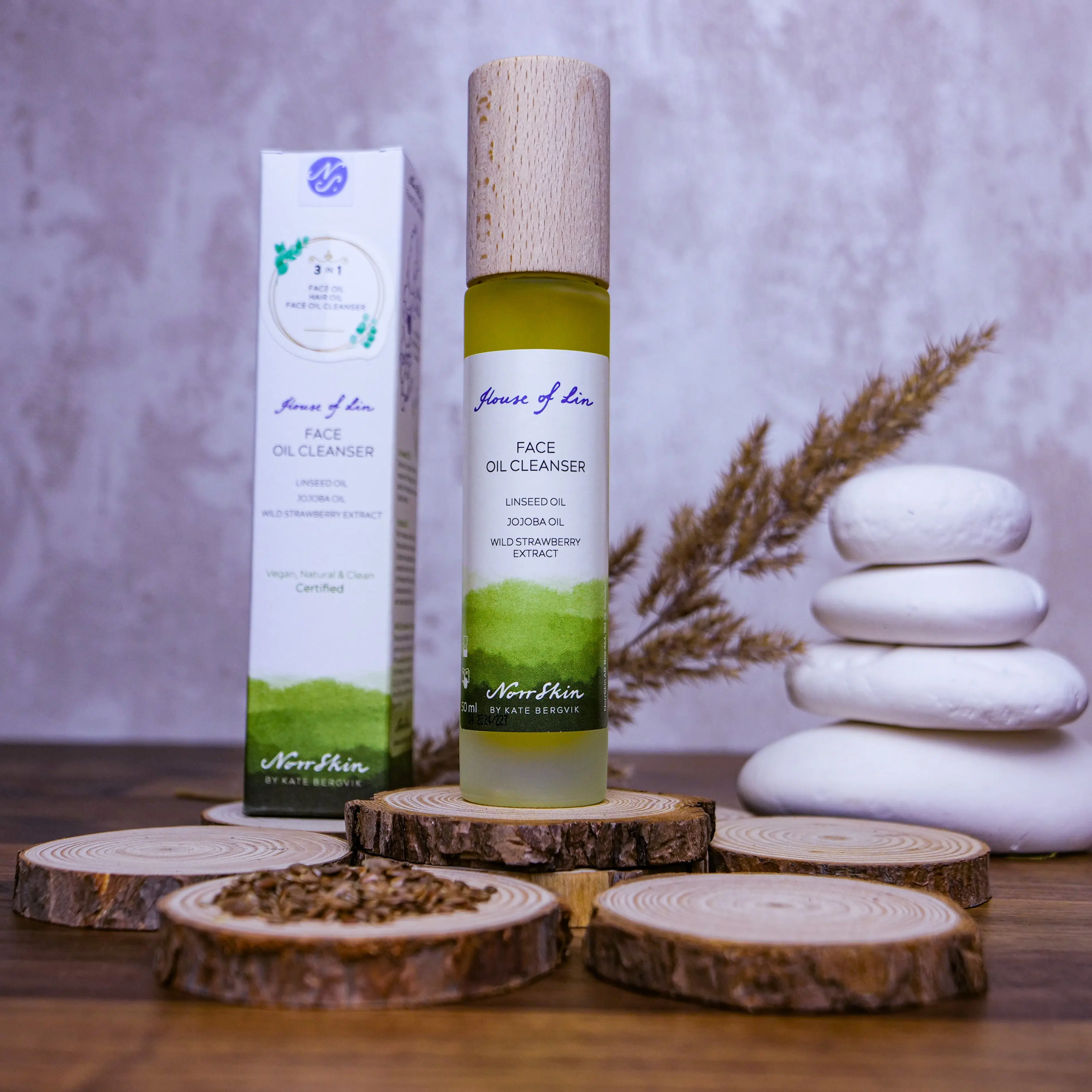 From Scandinavia - Natural Face Oil Cleanser 3in1 - Gesichtsöl, Haar- & Bartöl, Gesichtsreiniger