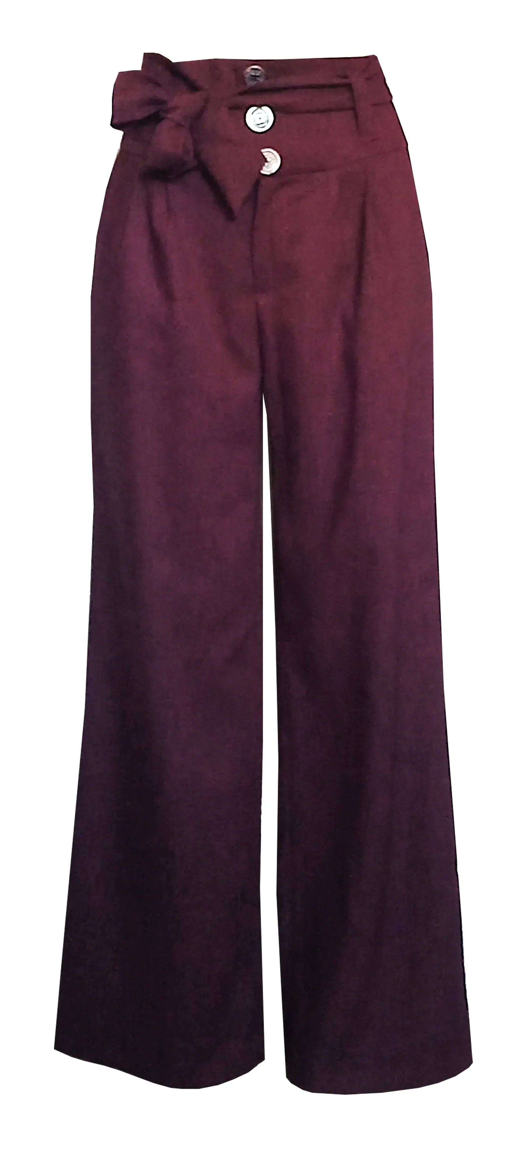Heather burgundy LULU trousers