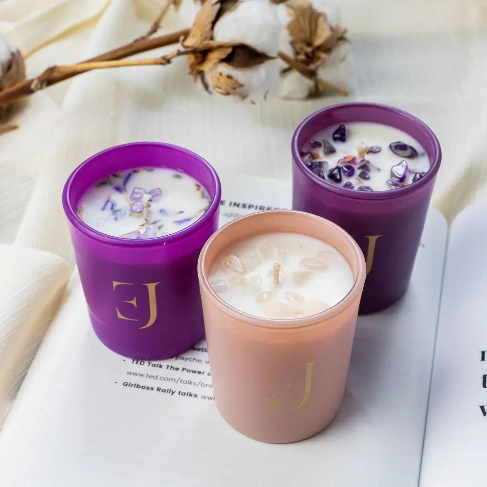 Set de 3 velas pequeñas de colores