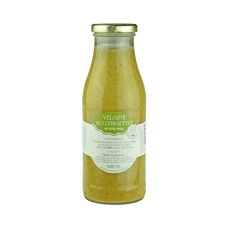 ZUCCHINI-VELOUTE MIT ROTEM CURRY