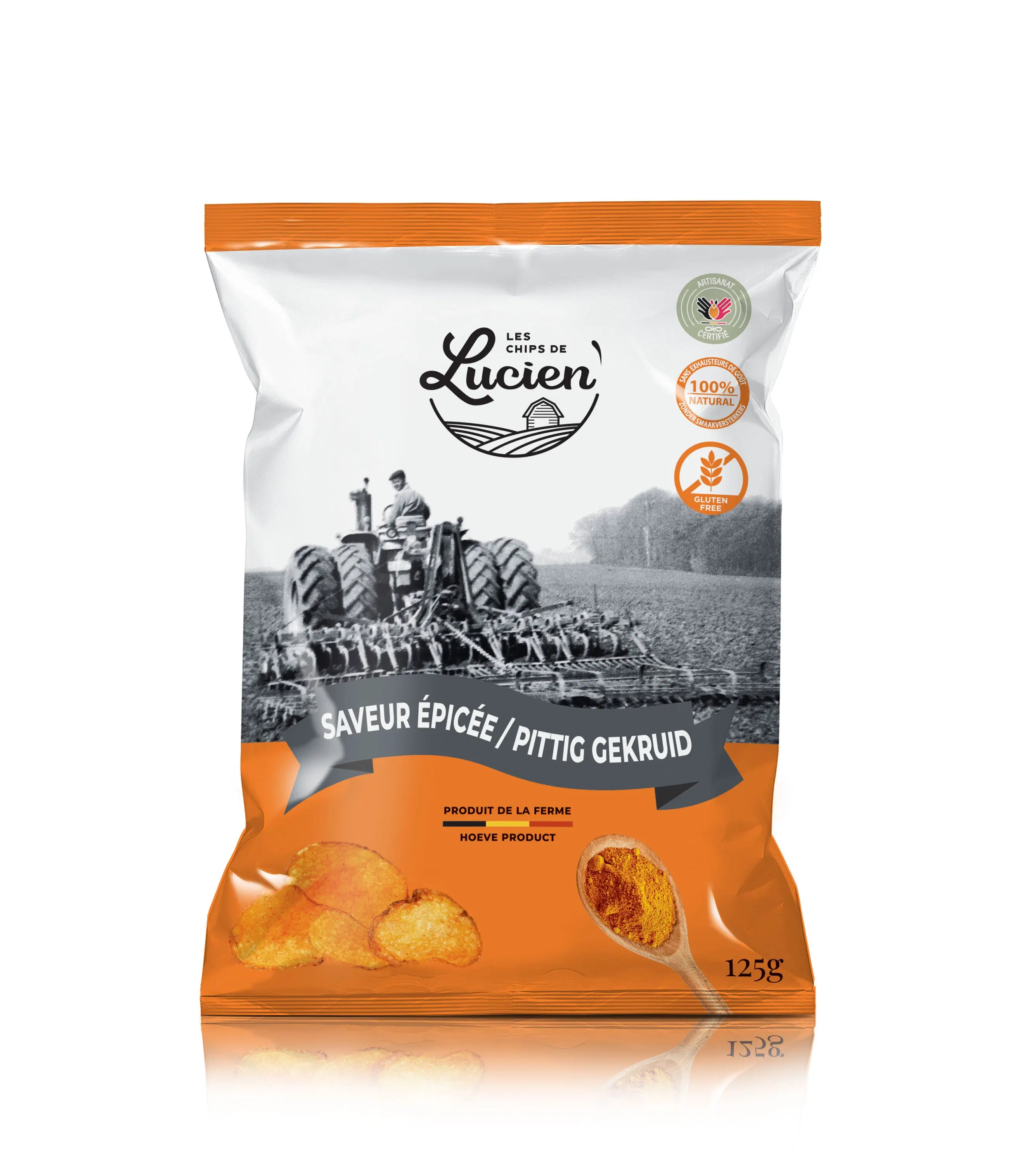 Lucien Spicy Flavor Crisps 125 gr