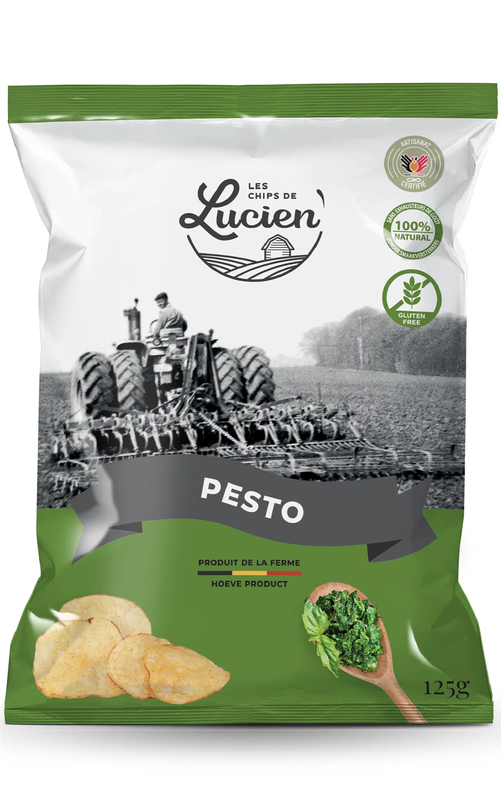 Lucien Pesto crisps 125 gr