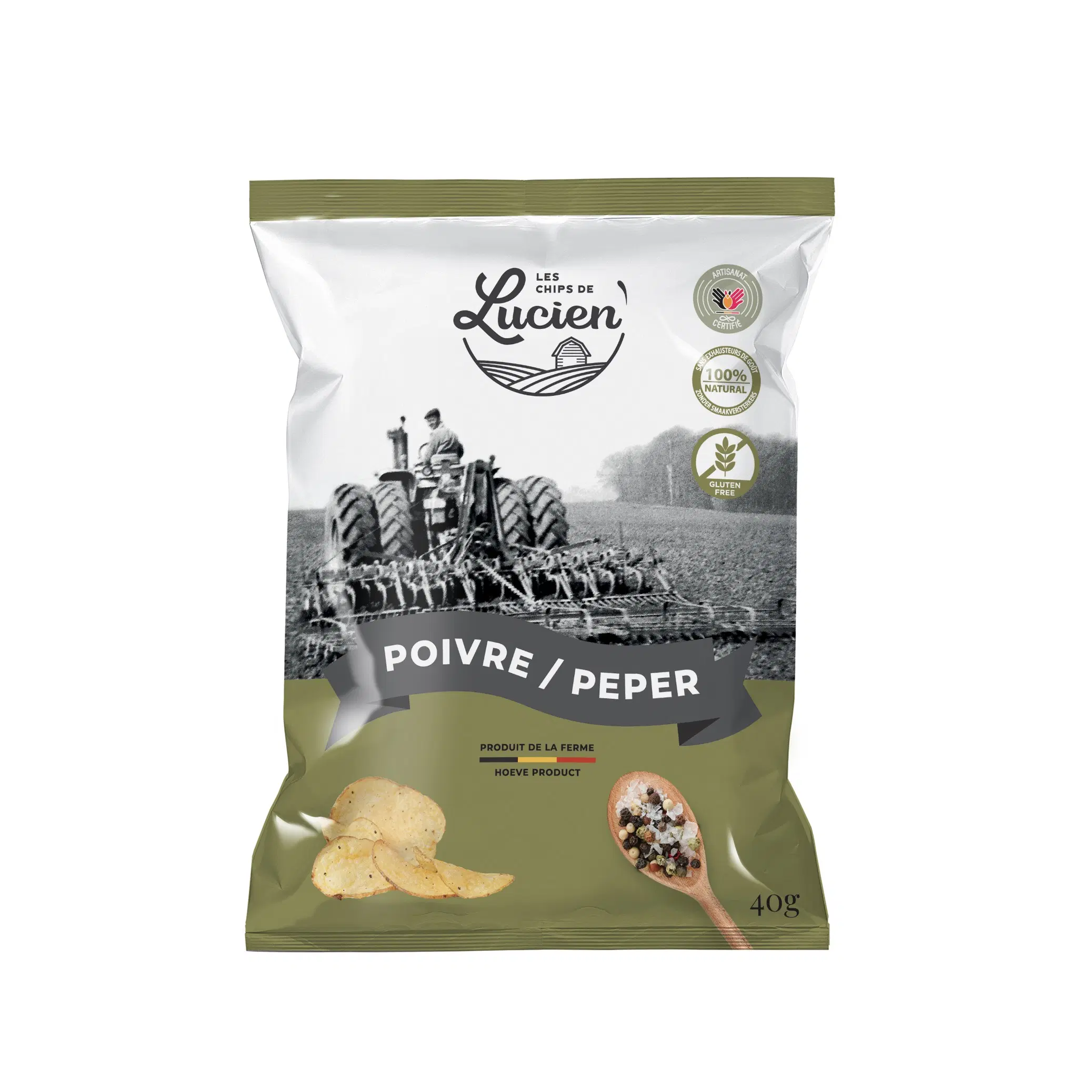 Lucien Poivre crisps 40 gr