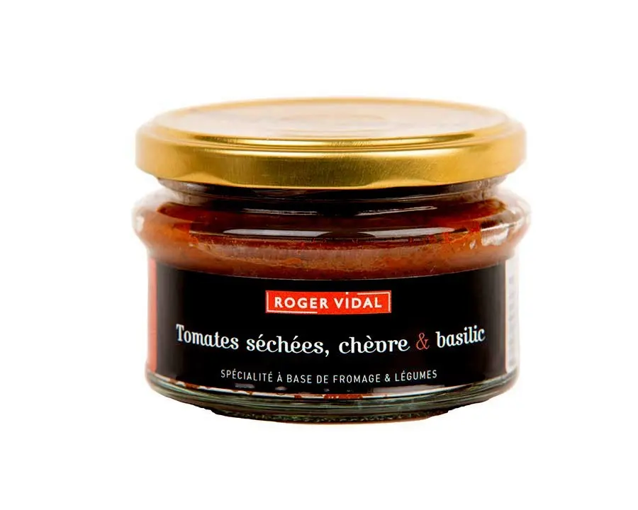 Dried tomatoes, goat cheese & basil