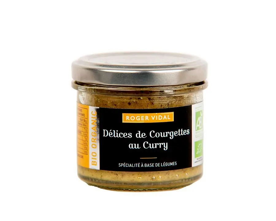 Zucchini delight with organic curry