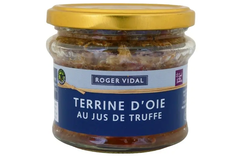 Goose terrine with truffle juice