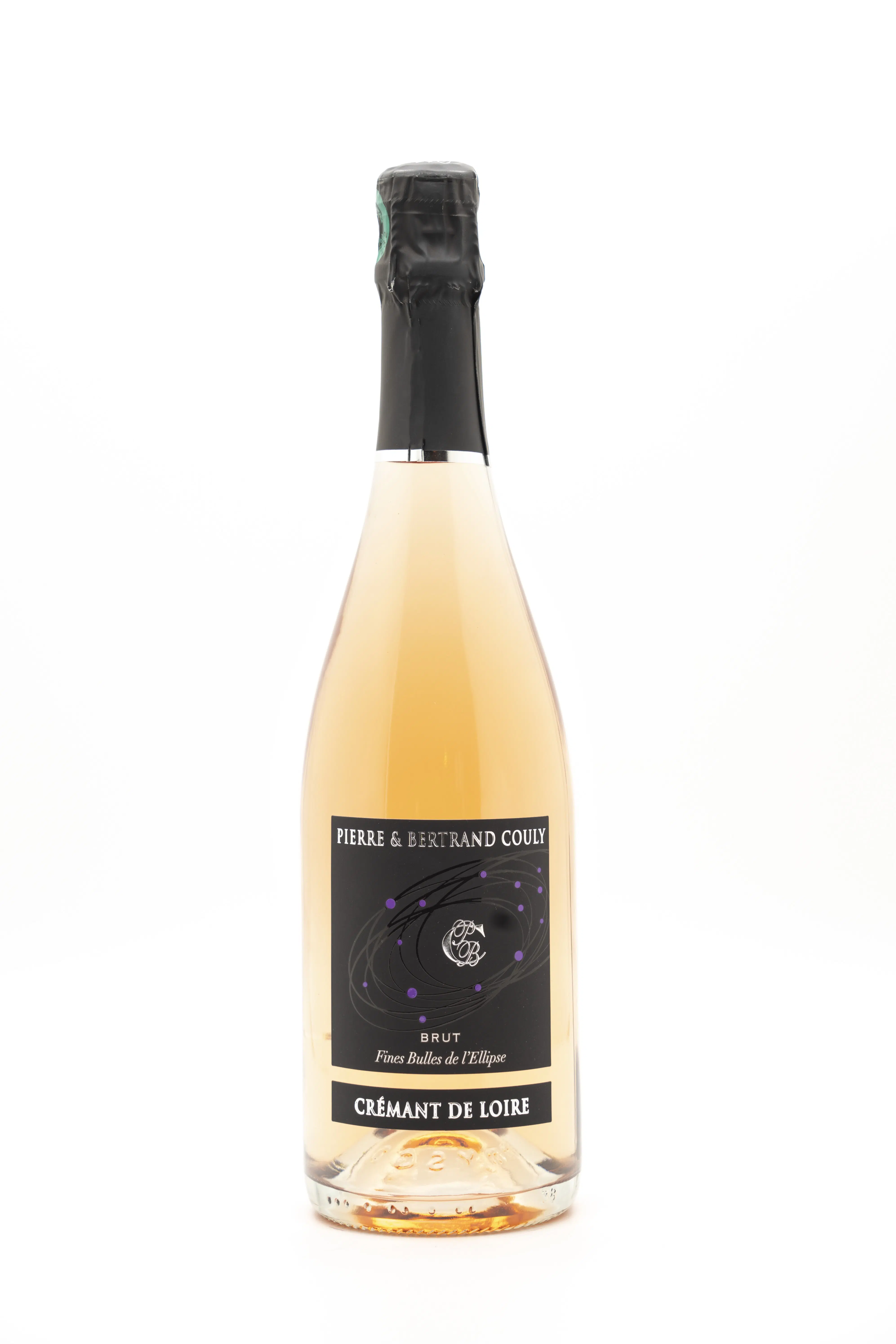 Die feine Perlage des Ellispe- Crémant Rosé