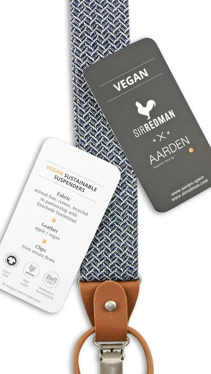 Sir Redman x Aarden Hosenträger Vince Vegan Blue