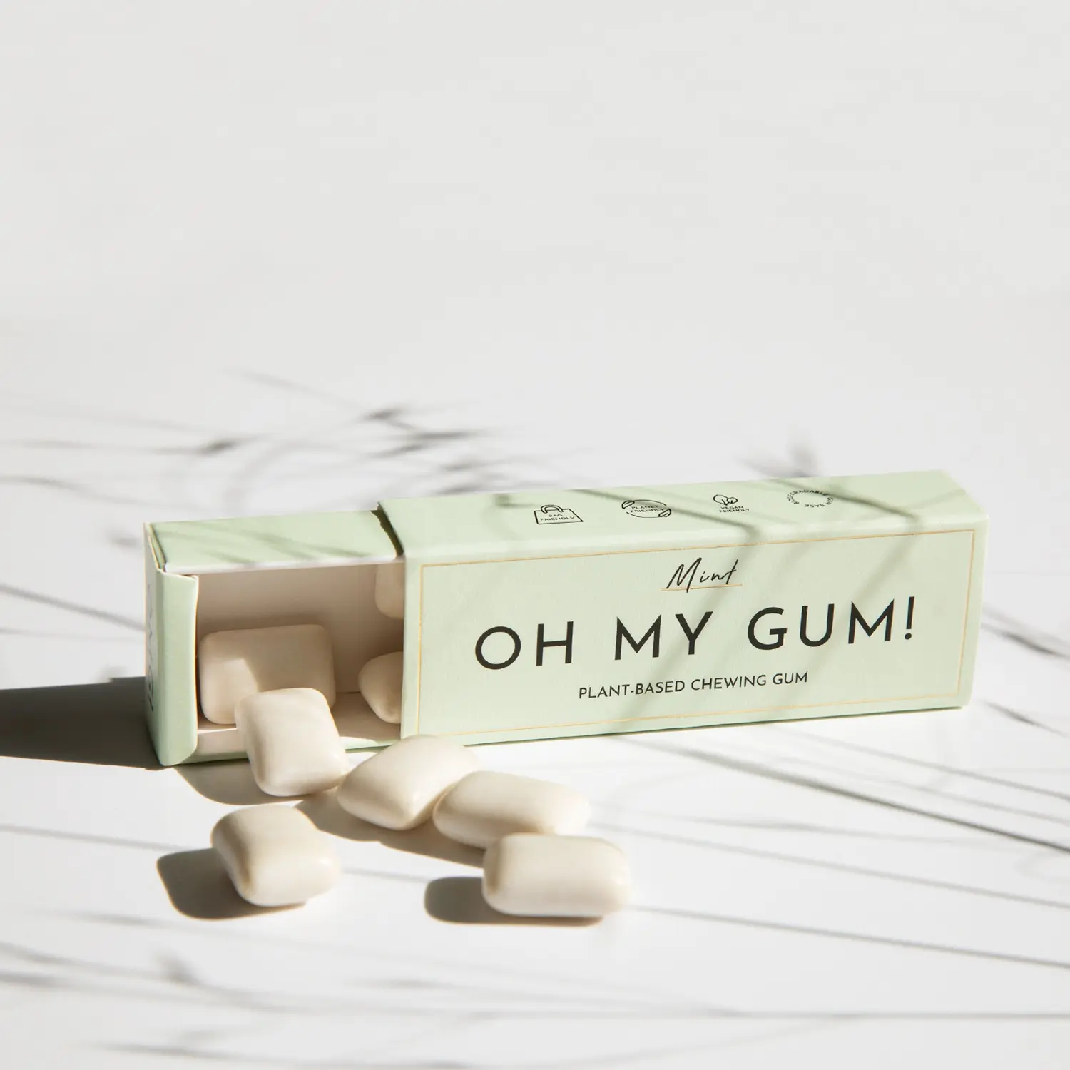 Mint Chewing Gum (19g x 12) - Bestseller, Sugar-free & Plastic-free