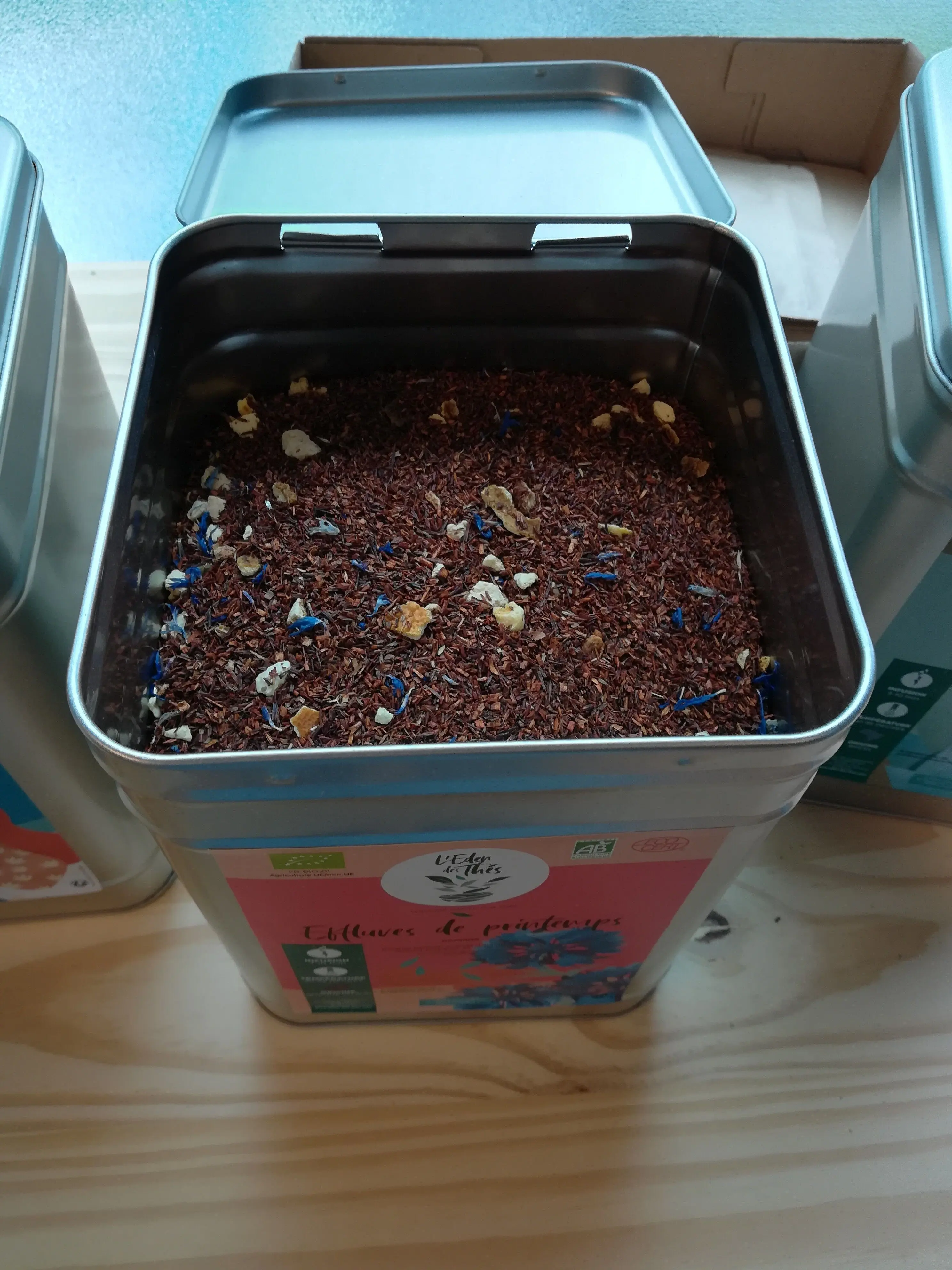 Teedose aus Edelstahl - 1kg