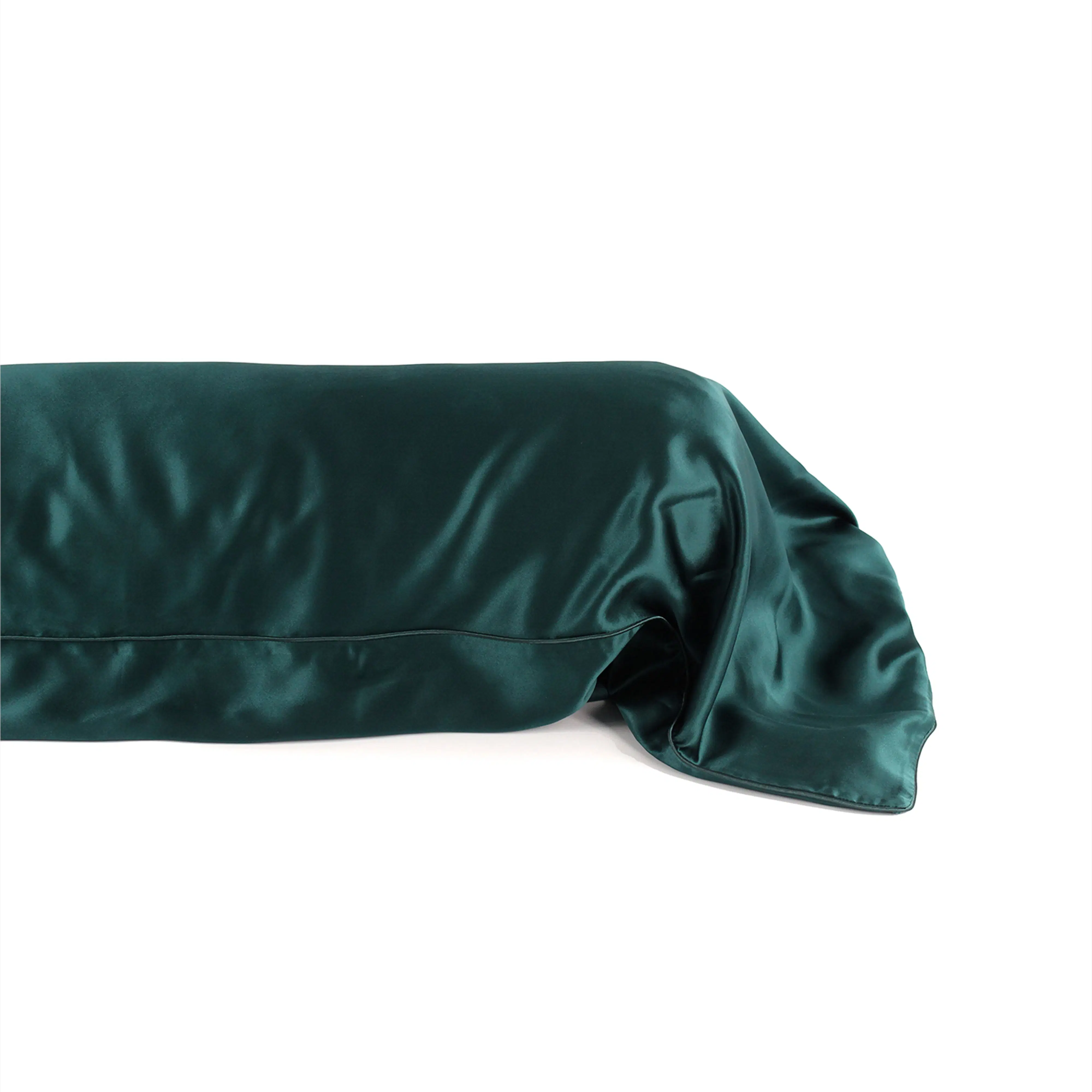 Emerald Silk Bolster Case