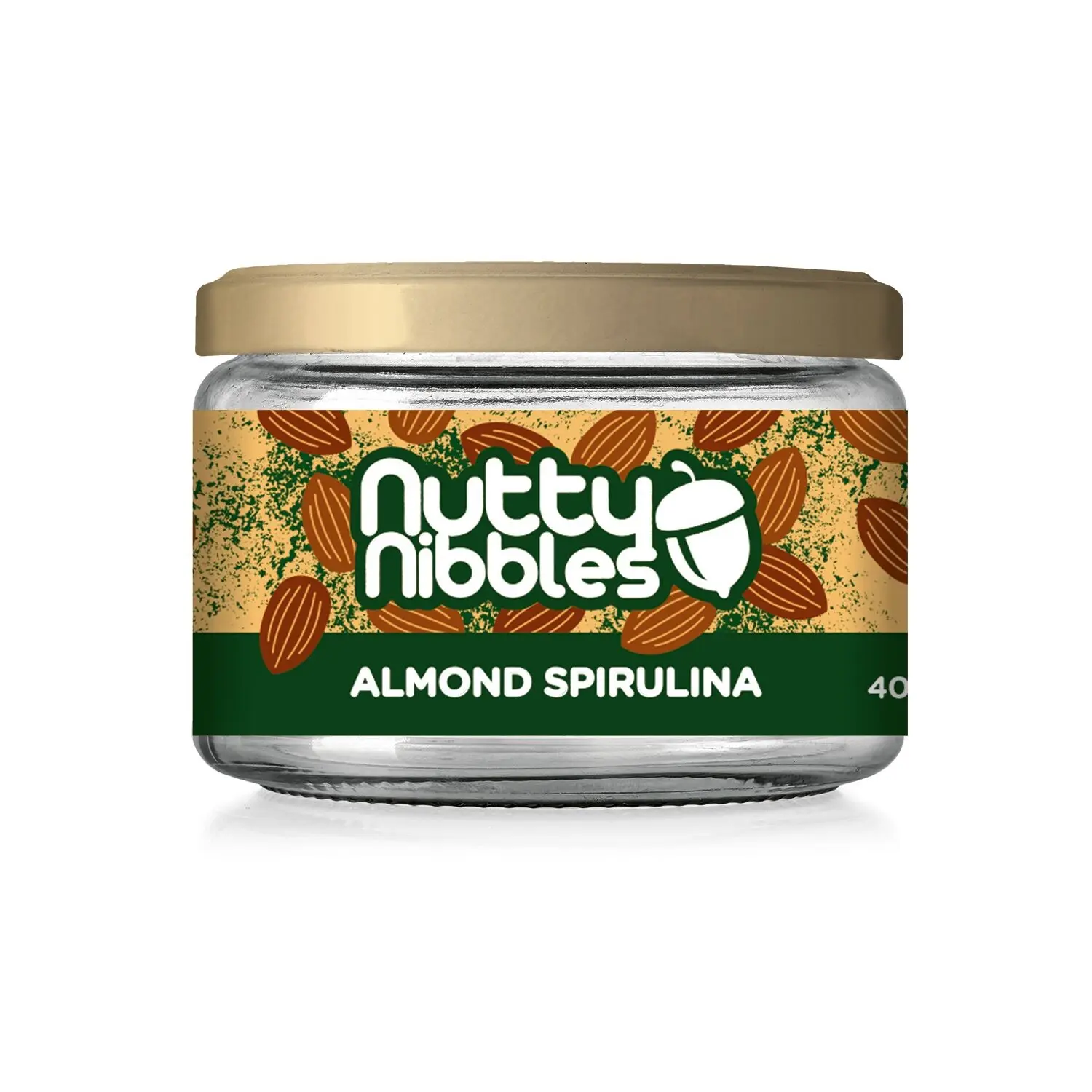 Almond Spirulina Nutty Nibbles