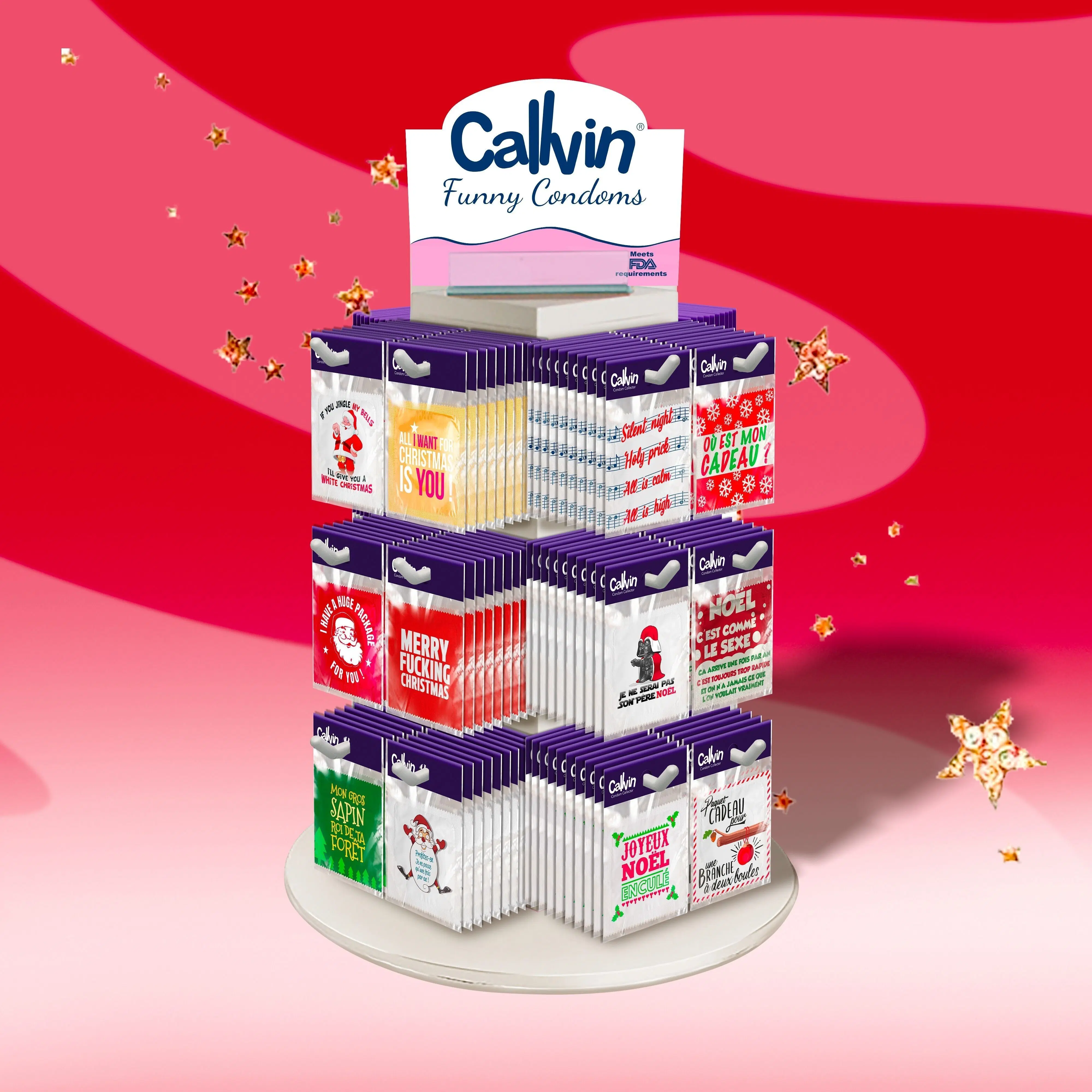 Espositore di preservativi da 24 modelli e 240 pezzi: Christmas Pack