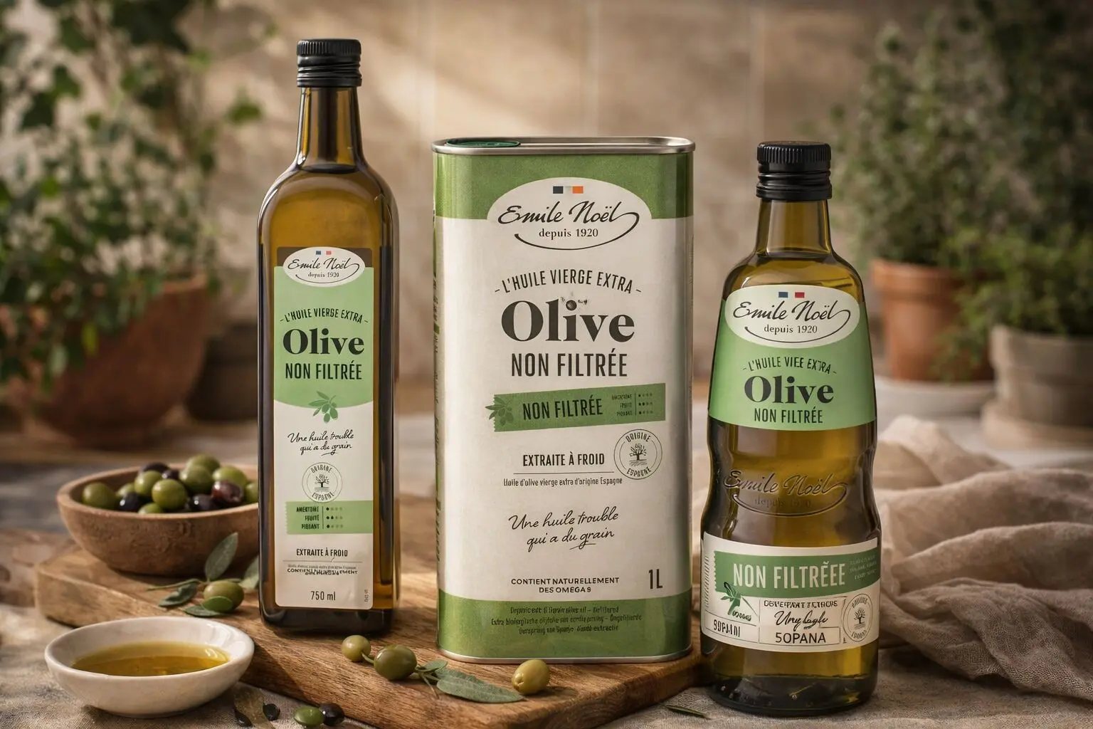 Extra süßes natives Bio-Olivenöl 1L