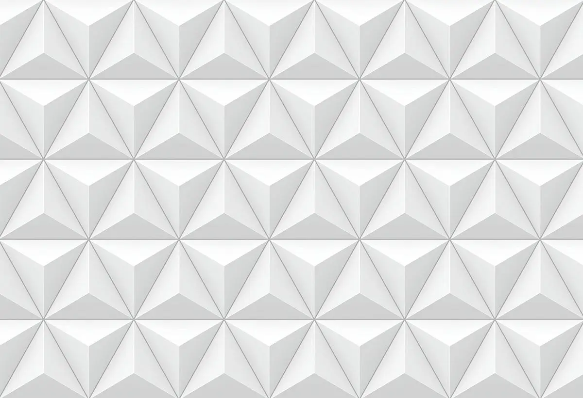 Sticker para ordenador portátil 3D Triángulos blanco-60189