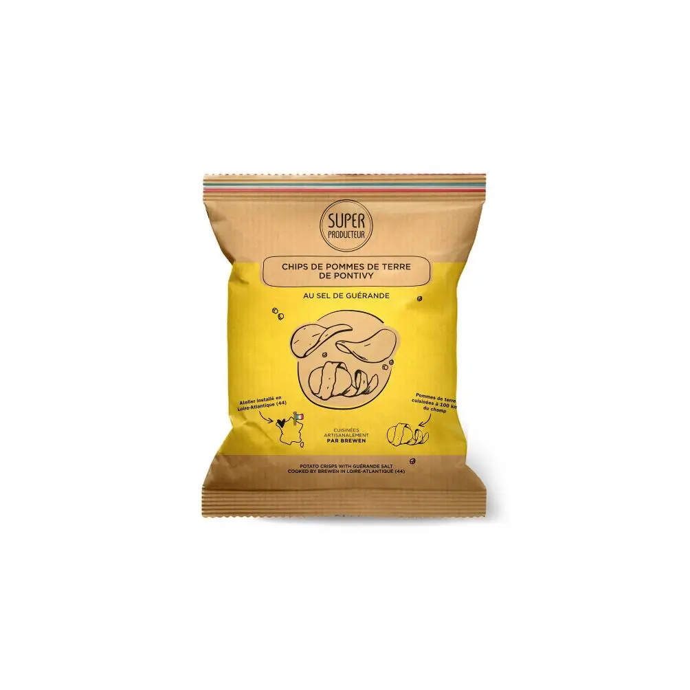 Potato Chips with Guérande Salt - 45g