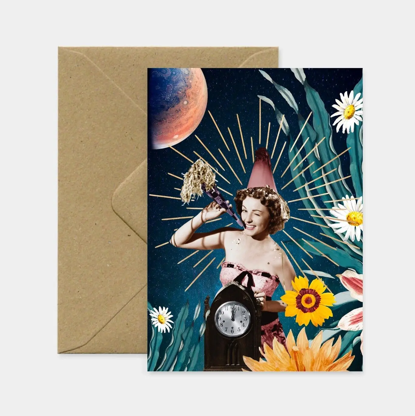 "Happy New Year" greeting card
