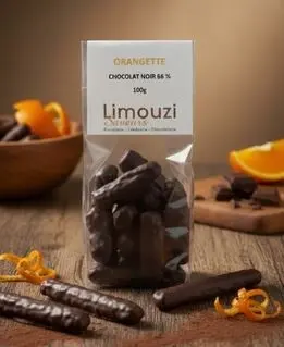 Orangettes dark chocolate 100g