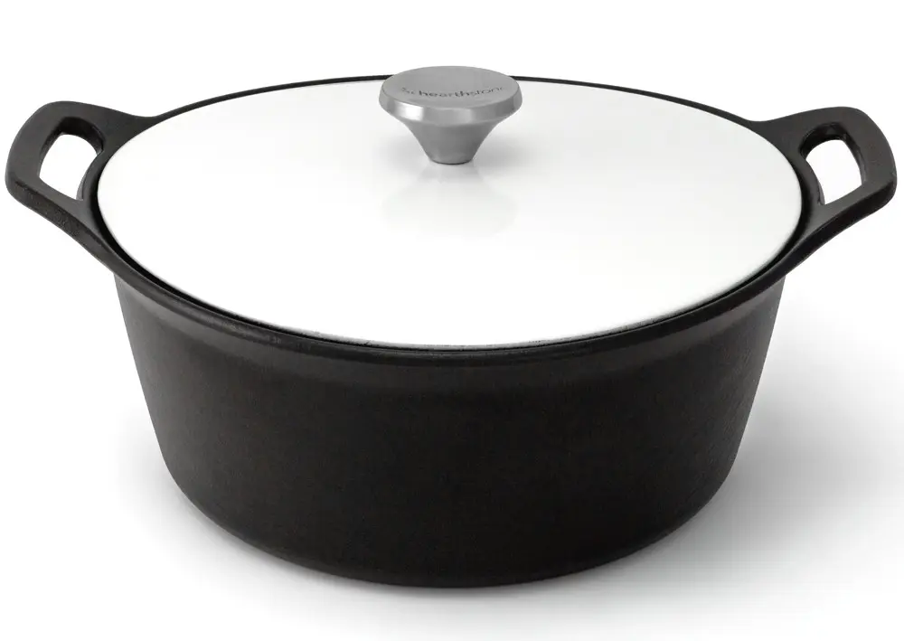 Pearl Enamelled Cast Iron Cocotte, White, 26 cm, 5.2 l.