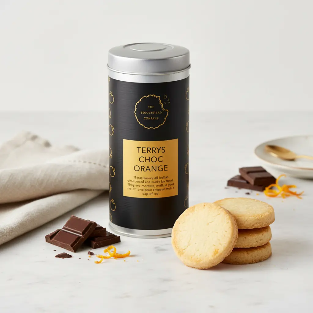 Luxury Chocolate Orange Shortbread Biscuit Gift