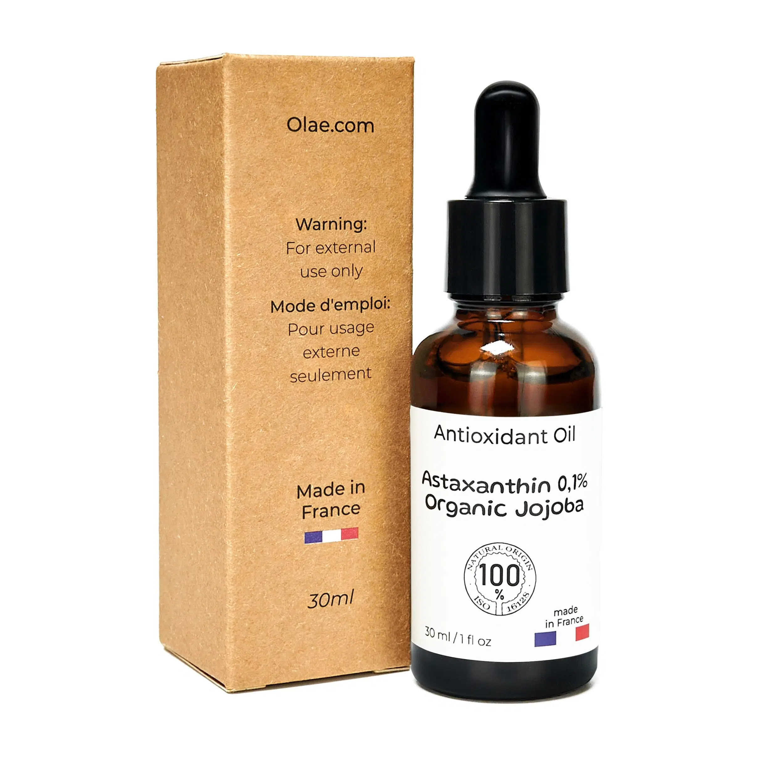 Astaxanthin 0.1% in organic Jojoba , antioxidant oil