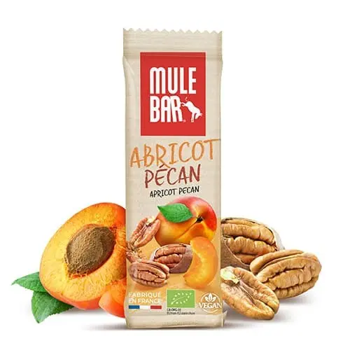 Organic & vegan cereal & fruit bar 40g: Apricot - Pecan nuts
