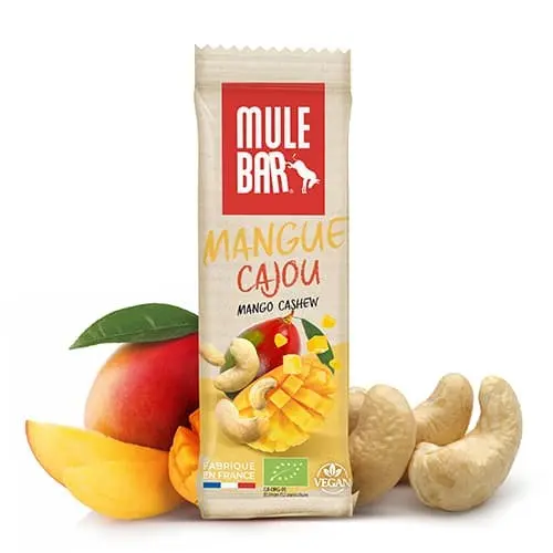Organic & vegan cereal & fruit bar 40g: Mango - Cashew nuts