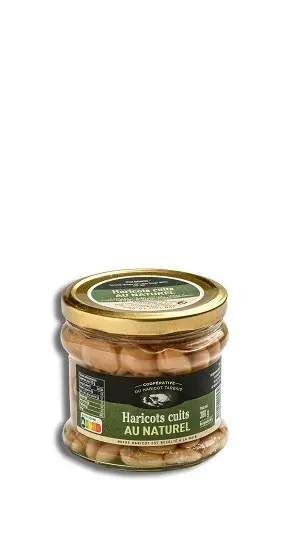 Tarbaisbohnen natürlich gekocht 380 GR