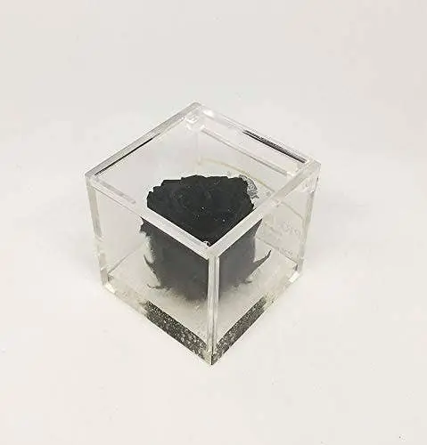 Black Scented Eternal Rose Cube 5cm water effect base Gift