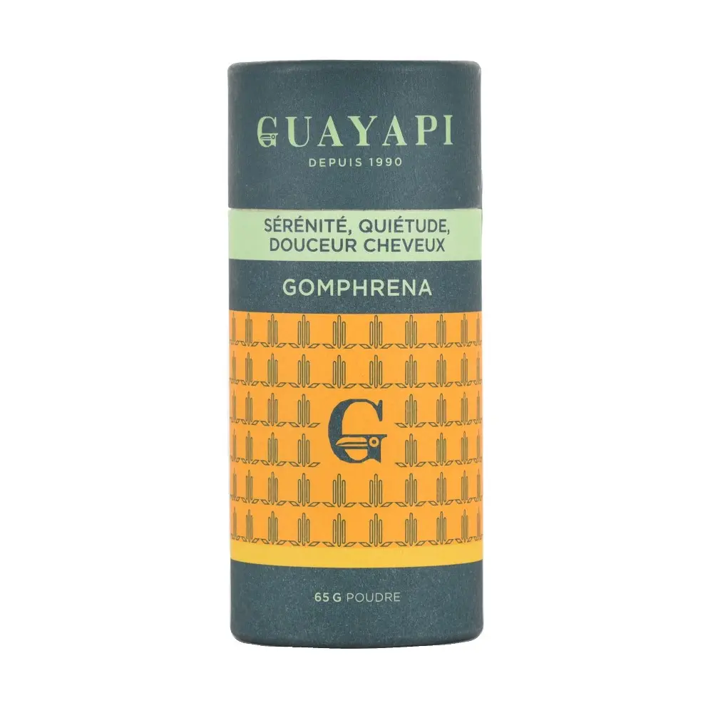 GOMPHRENA - Poudre 65g - Sérénité , Plénitude du jour, nuit de rêve et douceur des cheveux.