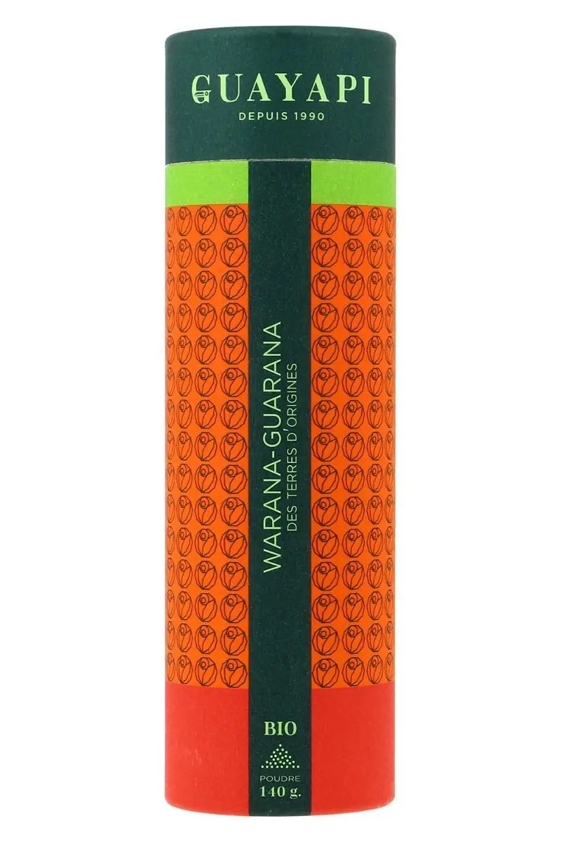WARANA (GUARANA DES TERRES D'ORIGINE) BIO - Poudre 140g -  Dynamisant physique et intellectuel