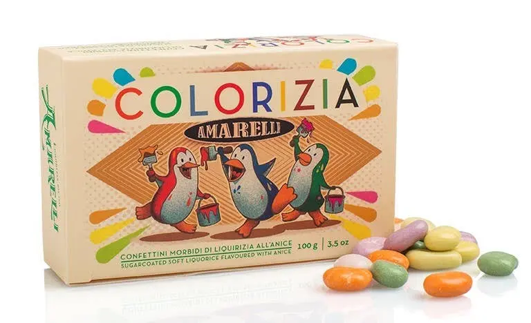 Sugar coated Liquorice flavored with Anise - COLORIZIA 100g