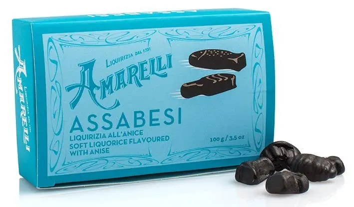 Anise flavored gummy Liquorice - ASSABESI 100g