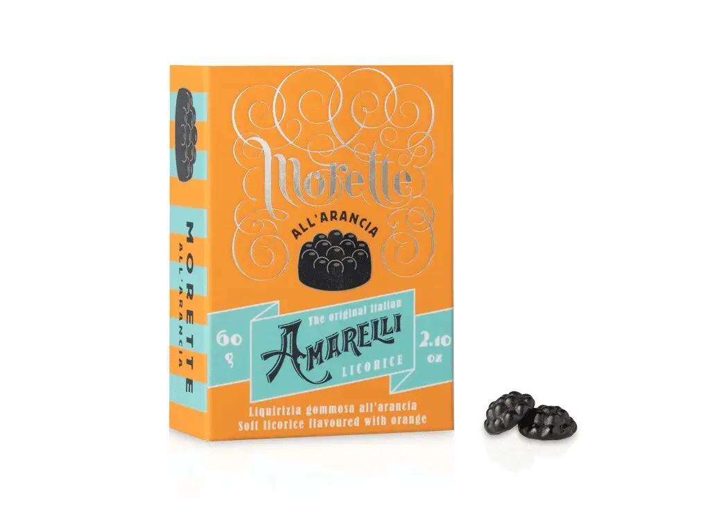 Orange flavored gummy Liqueur - MORETTE with ORANGE 60g