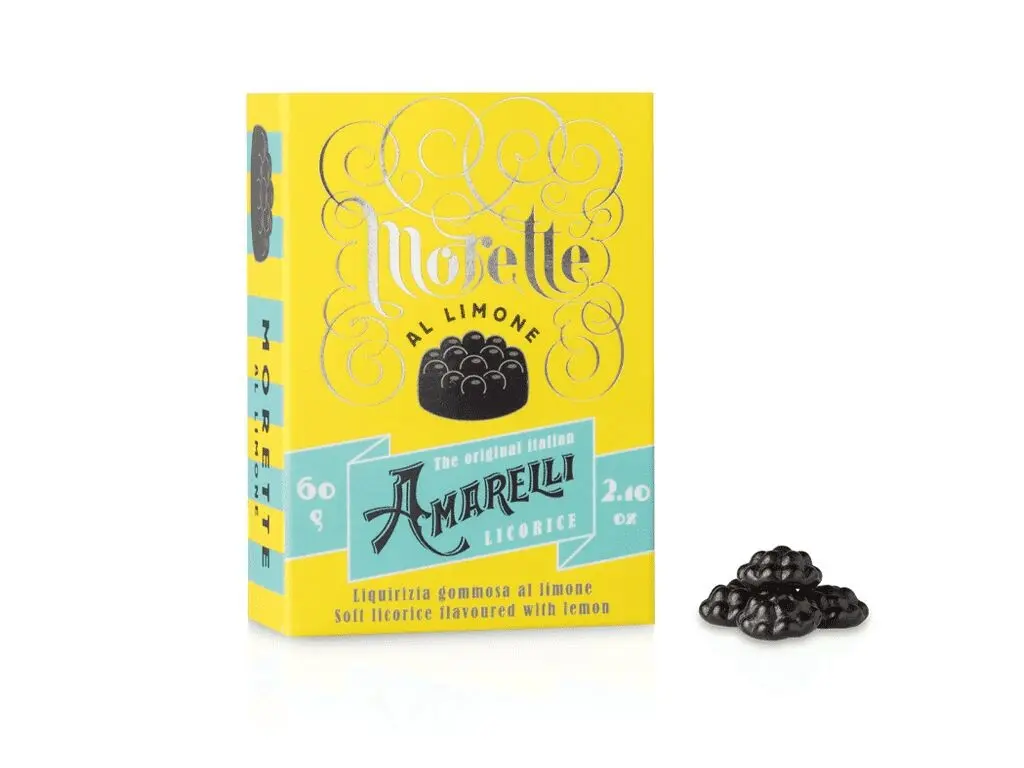 Lemon flavored gummy Liquorice - MORETTE with LEMON 60g