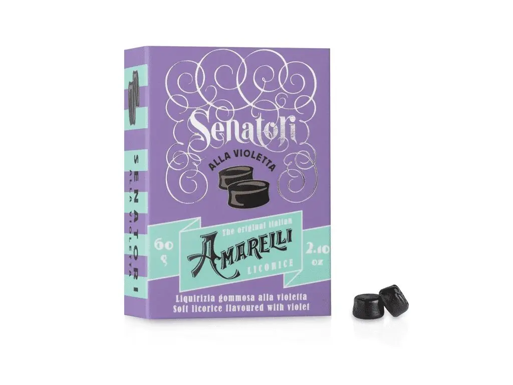 Violet flavored gummy liqueur - SENATORS 60g
