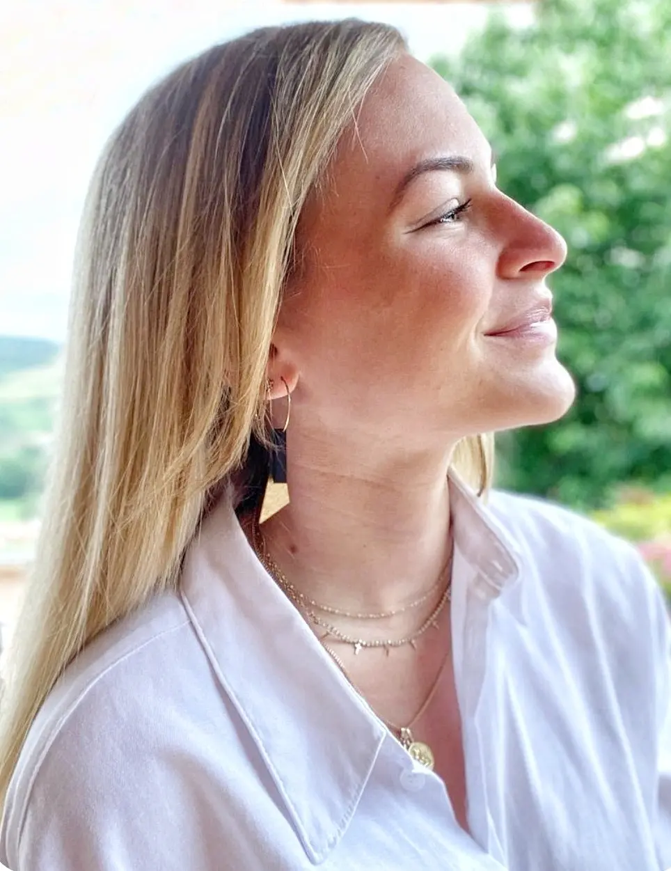 Boucles d'oreilles en bois d'ébène et acier inoxydable 316L Hyppoallergénique