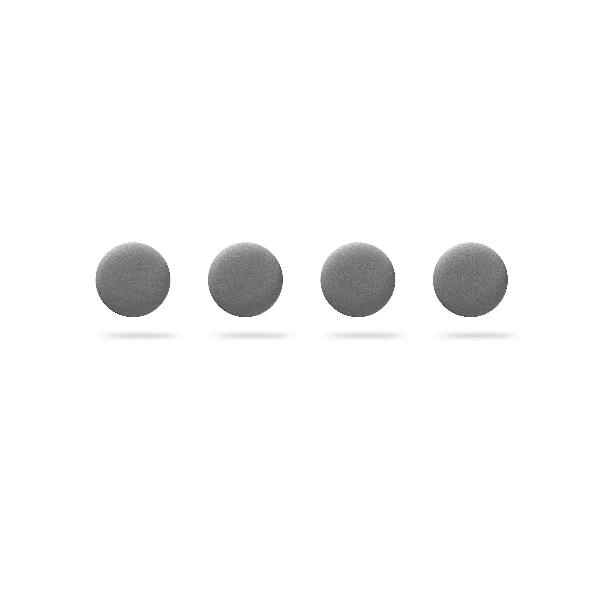 buttons reflector matte silver