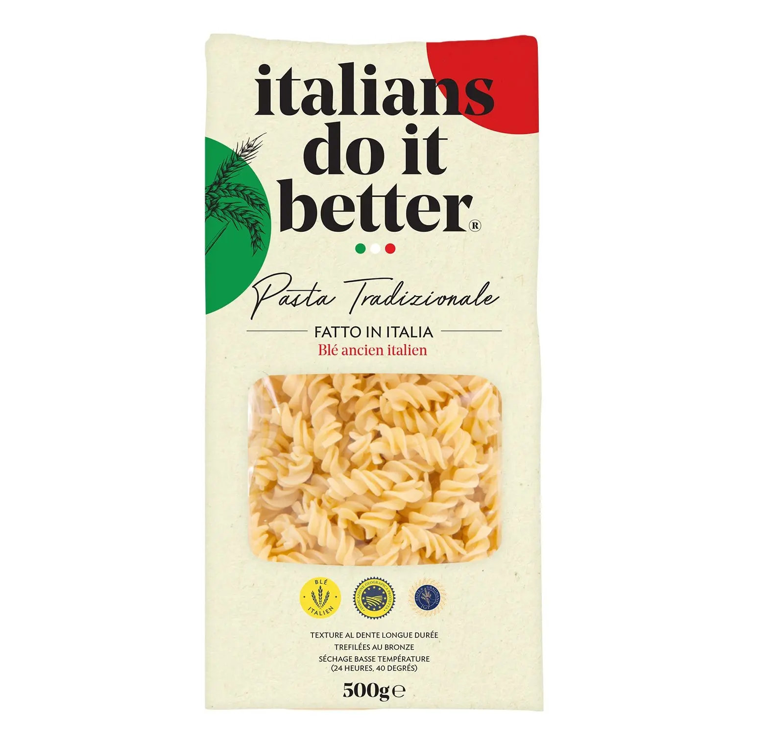 Italian Ancient Wheat Fusilli Pasta