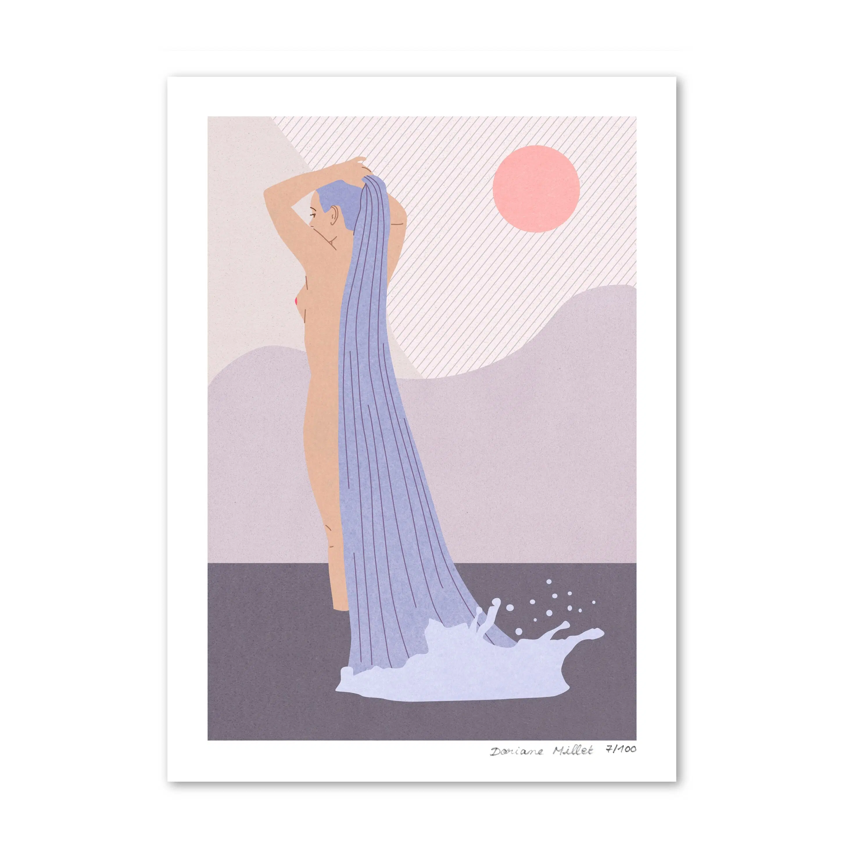 The Waterfall | Fine art print 13x18 cm | Signed limited edition