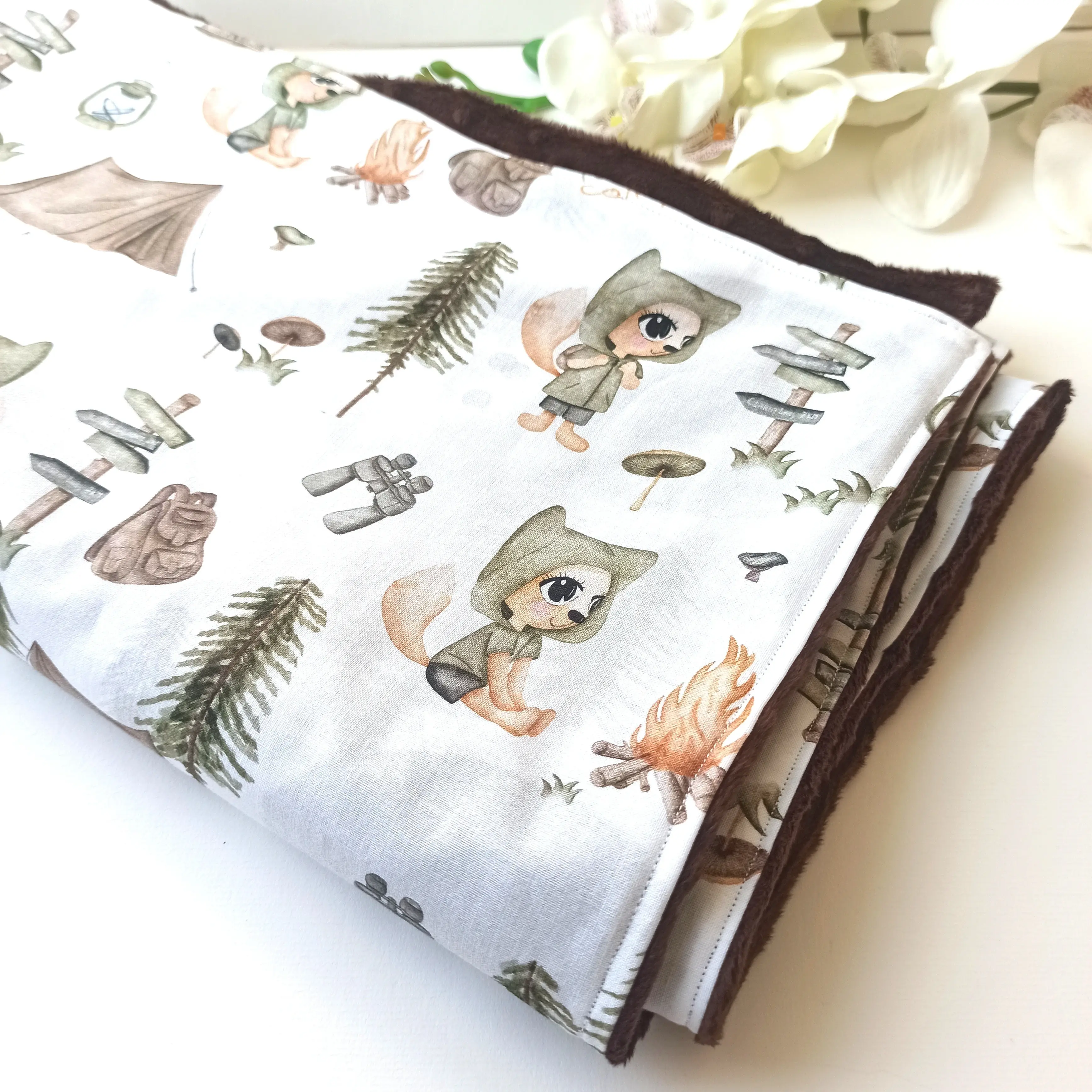 Baby blanket Little camper