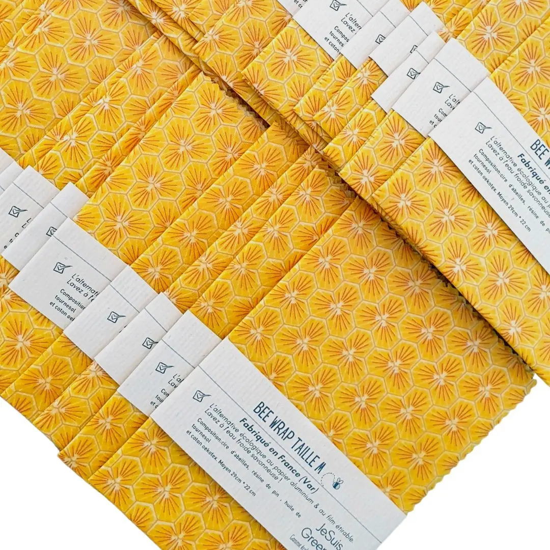 Lot of 50 Bee Wrap size M 22 cm * 29 cm (special box)