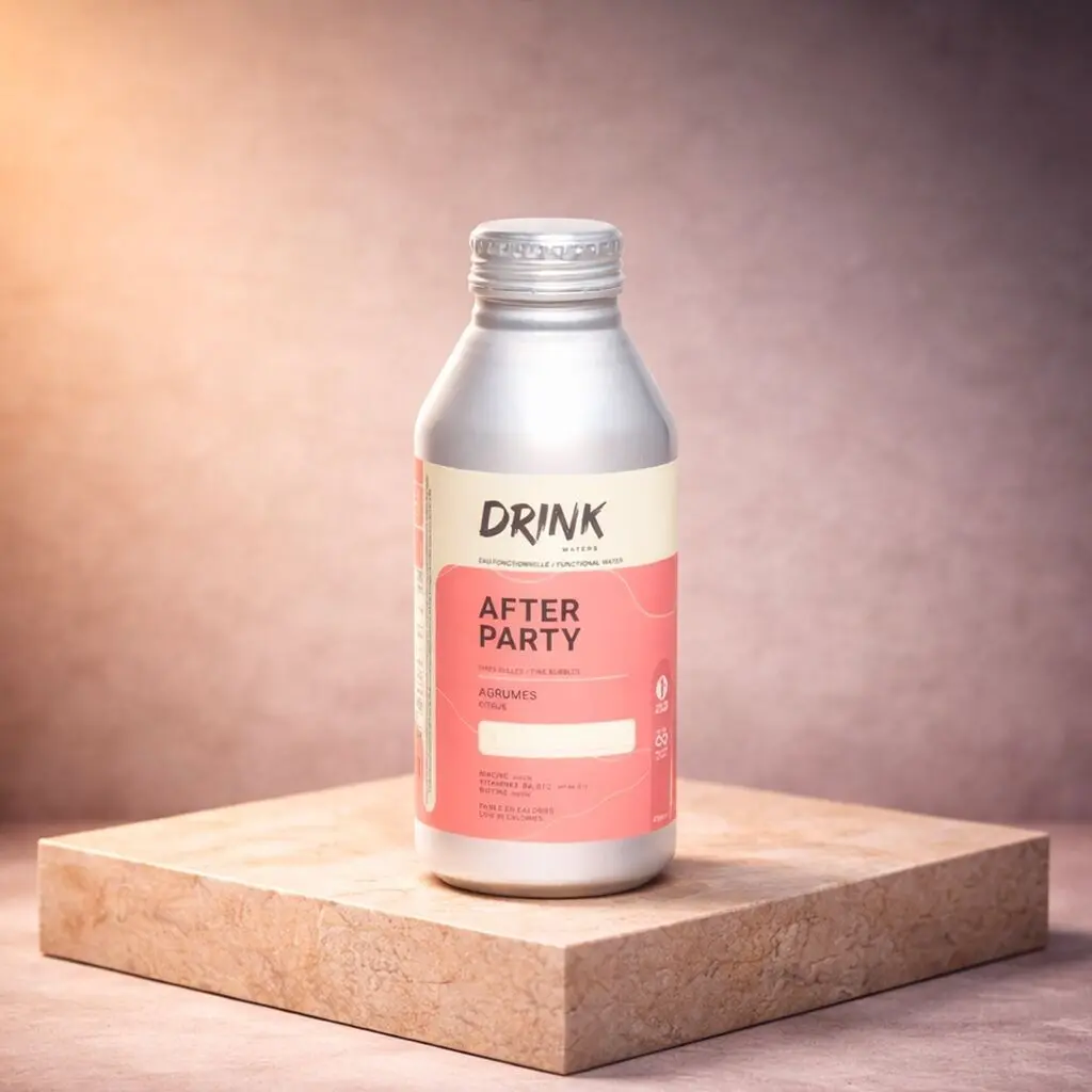 Funktionelles Detox-Getränk für den Morgen danach – 470-ml-Aluminiumflasche