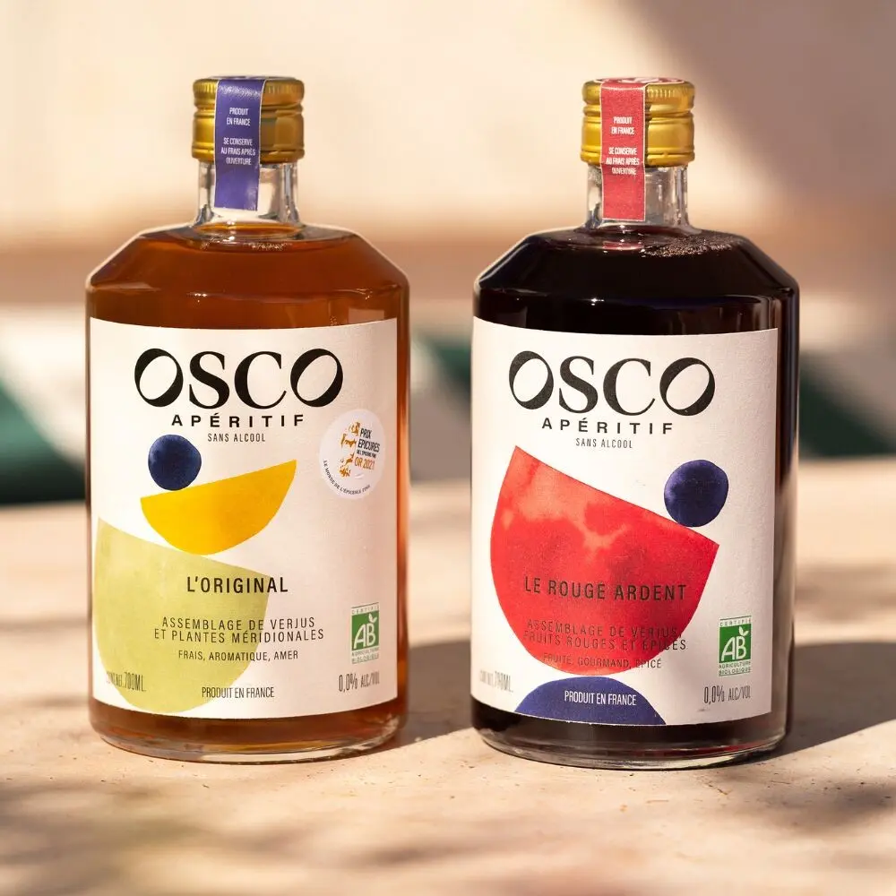 Pack découverte  12 x OSCO bio 70cl pour des cocktails sans alcool bio et faits en France