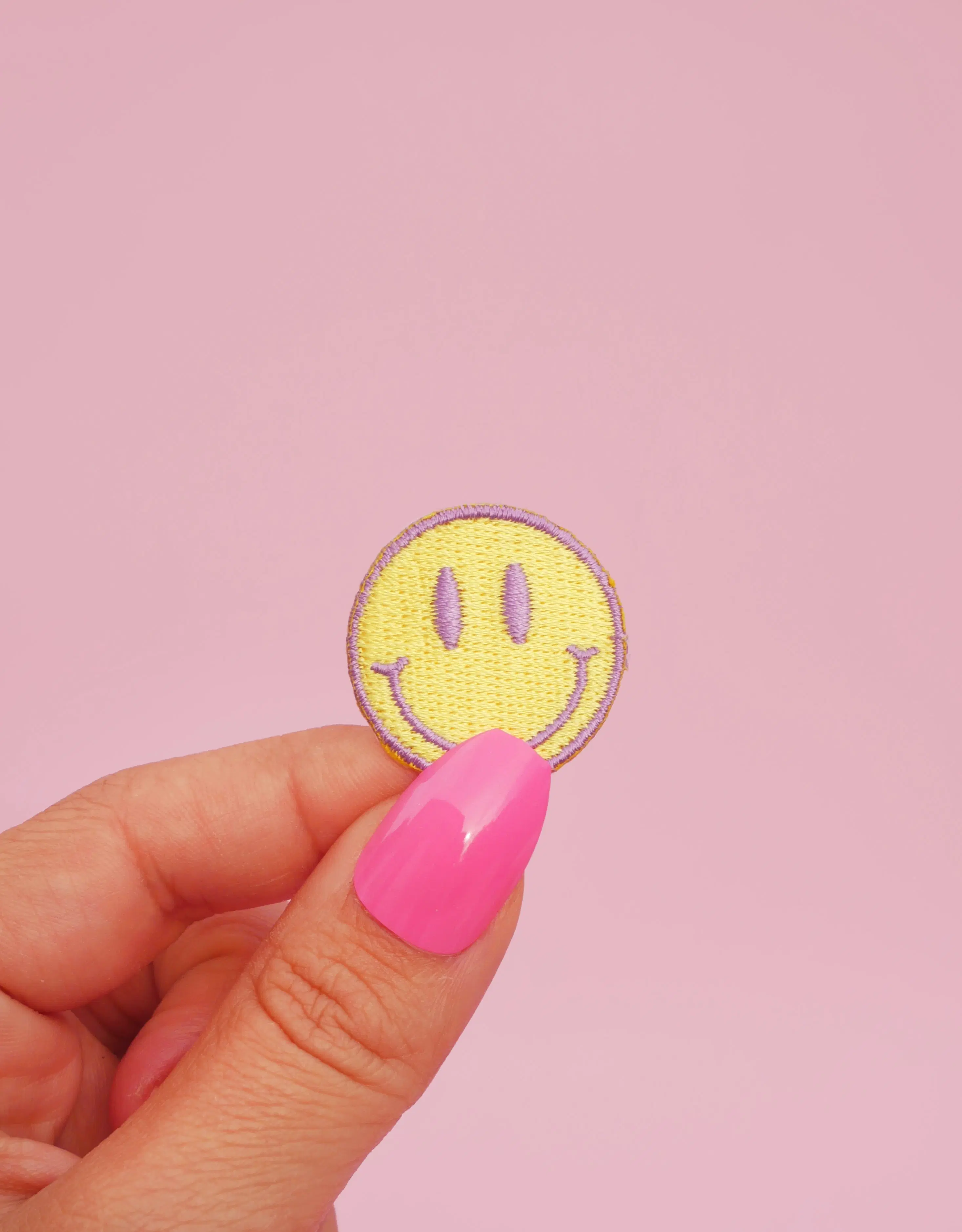 Mini Smiley Emoji iron-on patch